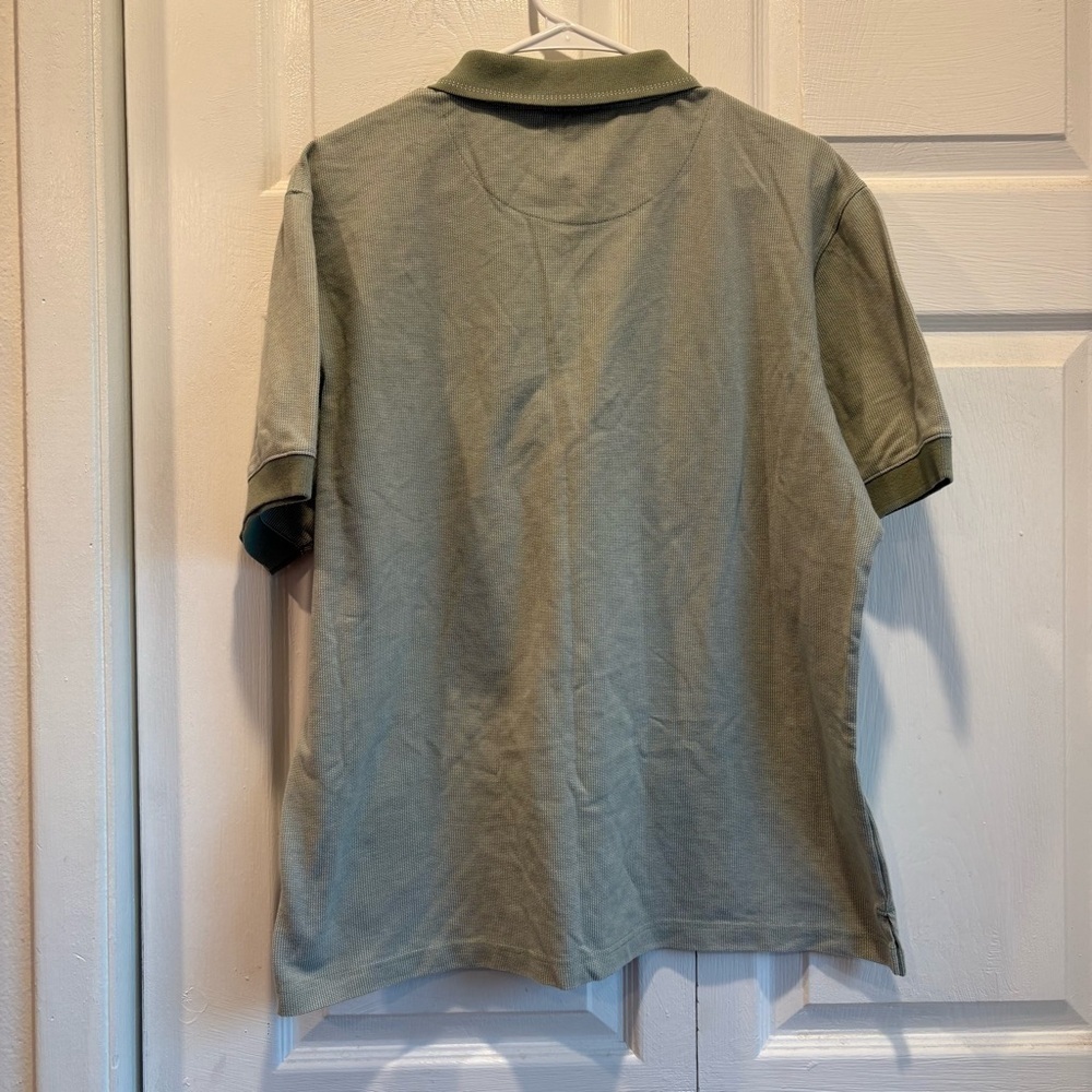 Vintage Natural Issue Green Polo Shirt - Size Large - Picture 5 of 5
